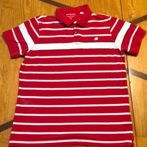Men’s Polo Banana Republic Red White Stripe XLarge
